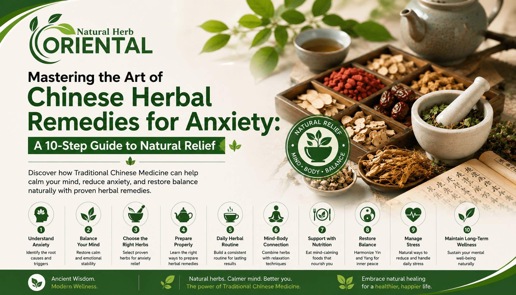 Mastering the Art of Chinese Herbal Remedies for Anxiety: A 10-Step Guide to Natural Relief