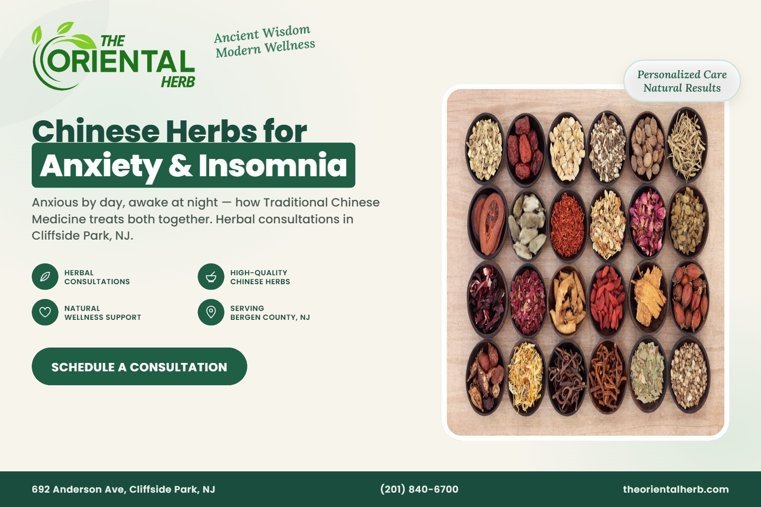 Chinese Herbs for Anxiety and Insomnia: Calming the Mind at Night