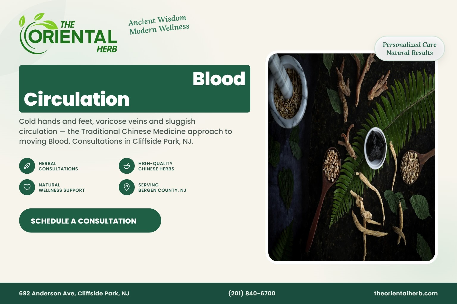 Chinese Herbs for Blood Circulation: Cold Hands, Varicose Veins and Stasis