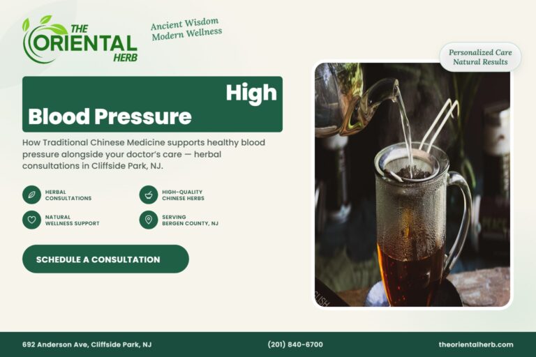 Chinese Herbs for High Blood Pressure – The Oriental Herb, Cliffside Park NJ