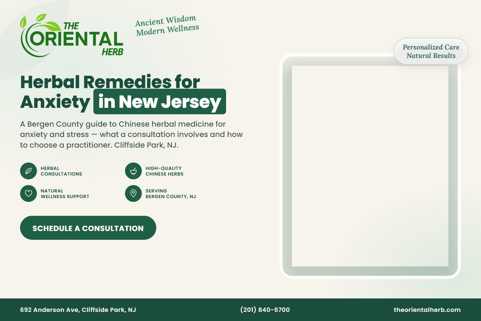 Herbal Remedies for Anxiety in New Jersey: A Bergen County Guide to Chinese Herbal Medicine