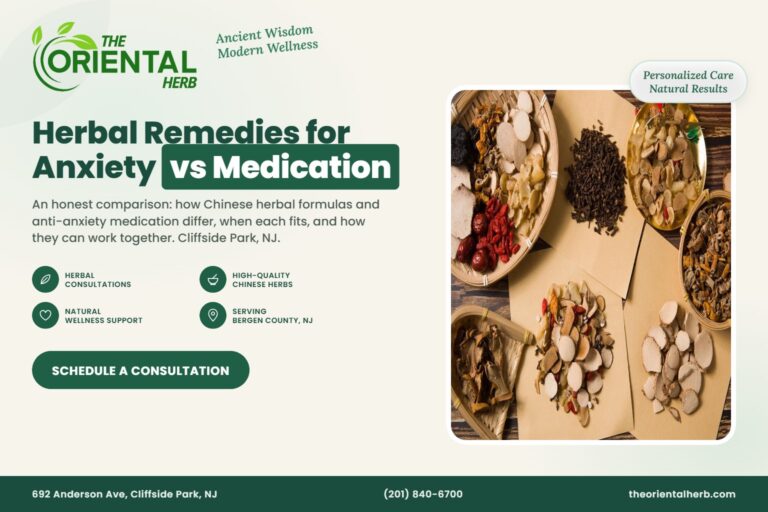 Herbal Remedies for Anxiety vs Anti-Anxiety Medication – The Oriental Herb, Cliffside Park NJ